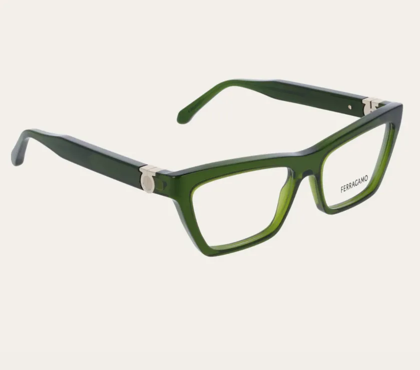 Ferragamo Optical Composition Green Color Sunglasses