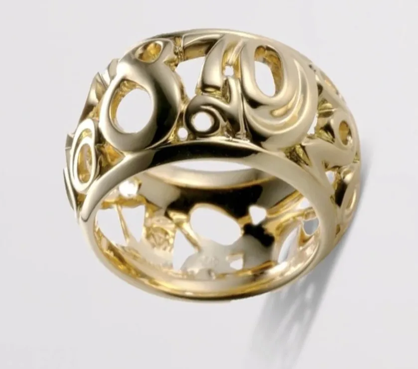 Franck Muller Talisman Small Anneau in 18K Yellow Gold Size 50