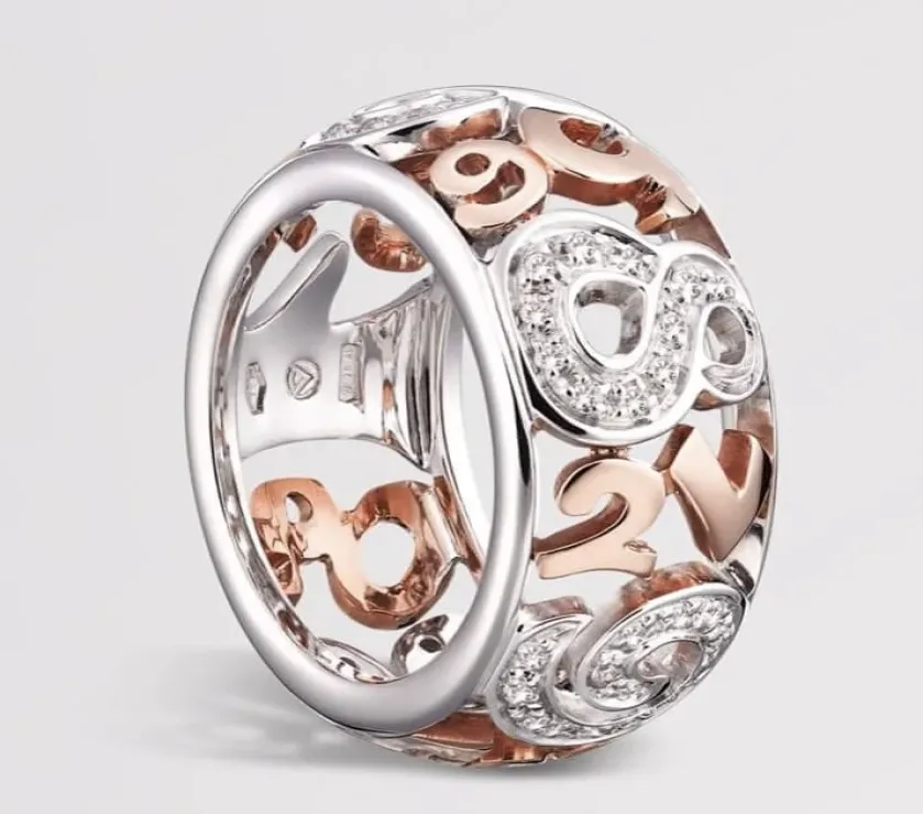 Franck Muller Talisman Small Diamond Iconic Numerals Ring in 18k Pink