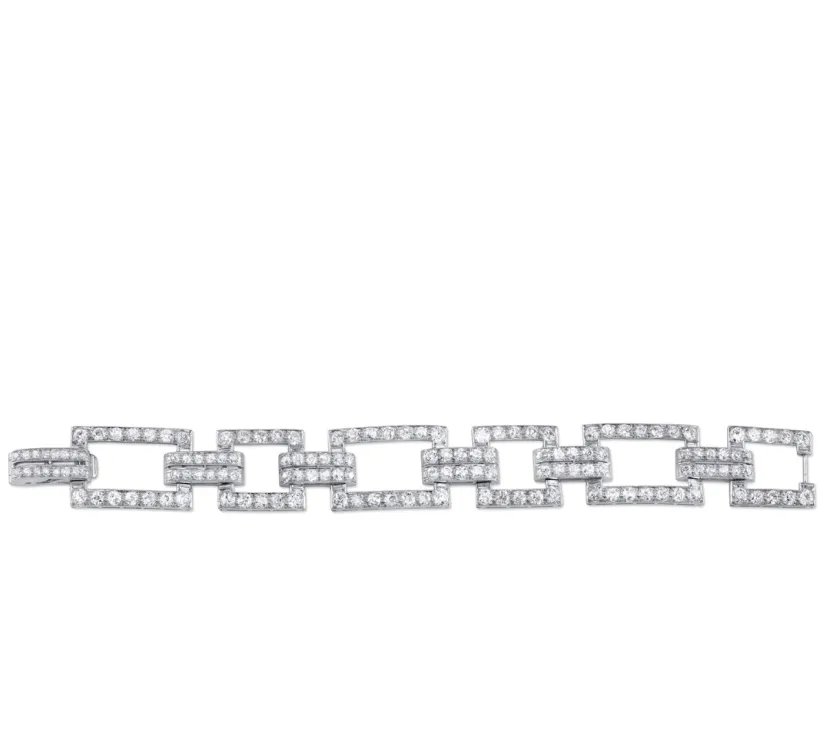 Art Deco Diamond Link Bracelet