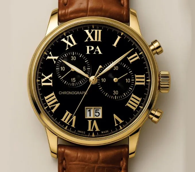 PA Chrono 18K Yellow Gold Manual Light Watch 42MM