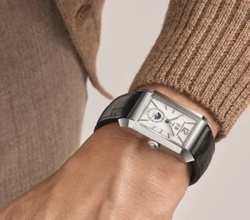 Baume Mercier Hampton 10523 Dual Time Moonphase Automatic Watch