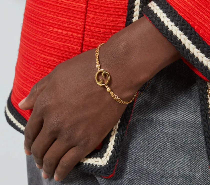 Gucci Blondie Plaquer Gold PVD Bracelet 774638 I4600 8005