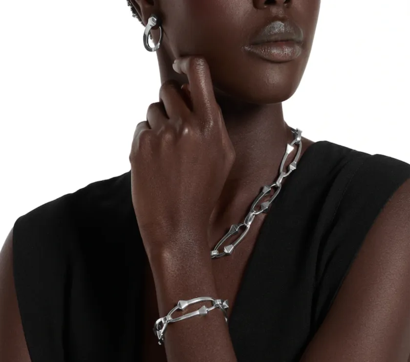 Gucci Chiodo intertwined 925 Sterling Bracelet J8400 0818