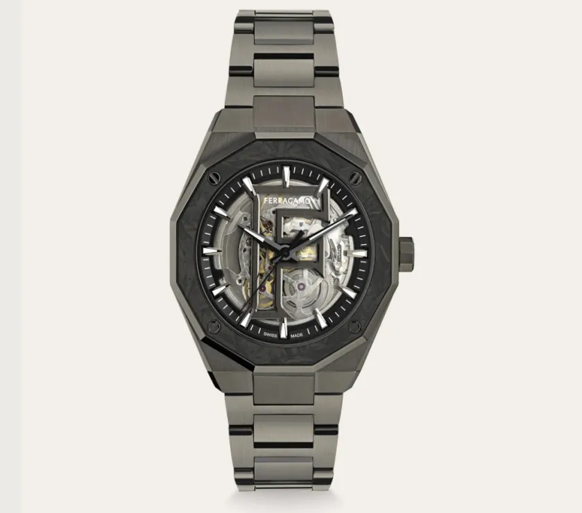 Ferragamo Edge 611341 789390 Skeleton Watch