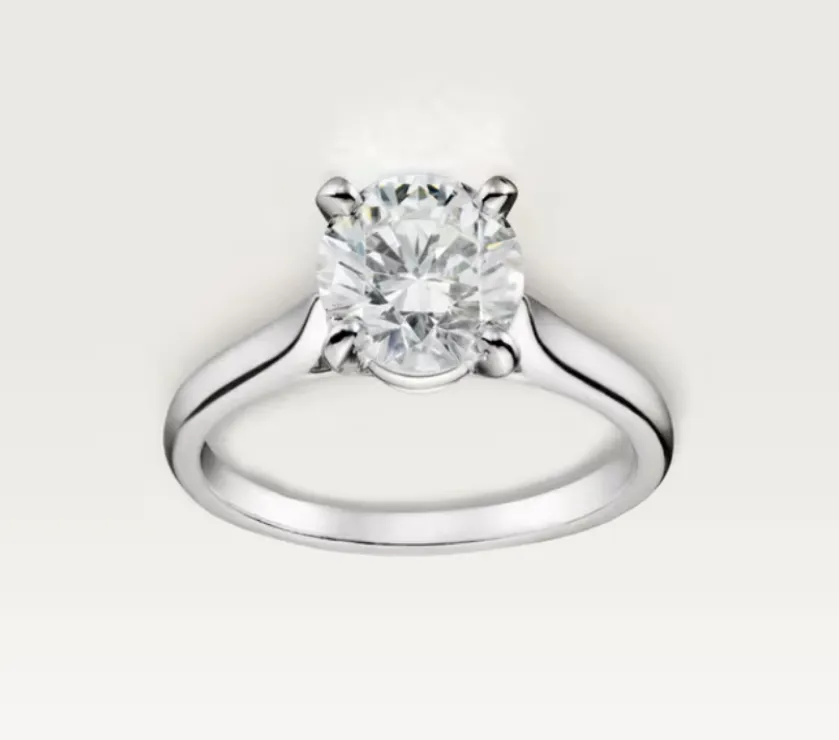 Bague Cartier 1895 solitaire brilliant Diamond 0.28Ct Ring in Plat 950