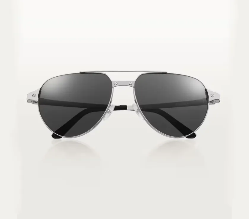 Cartier Edition Santos Dumont Grey Sunglasses